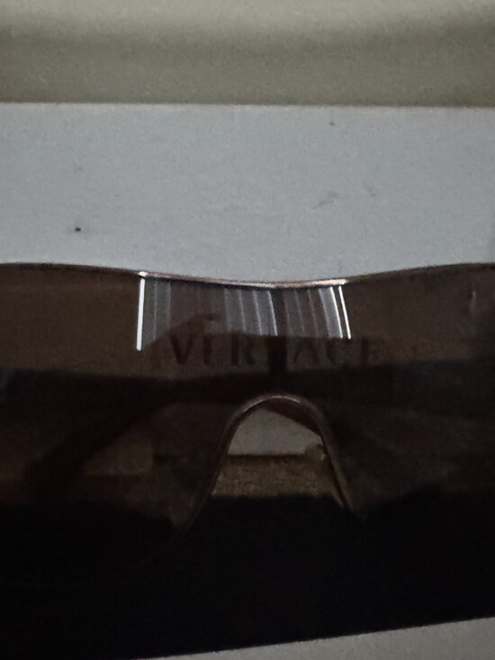 Versace Oversized Shield Sunglasses Brown Tortoise Frame Made in Italy